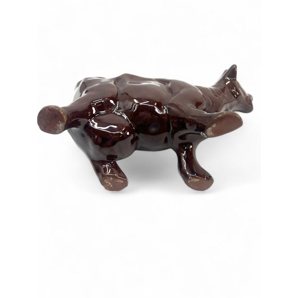 Vintage 60's Brown Cow  serving milk or cream creamer Pitcher Kitchen Decor - Picture 4 of 6